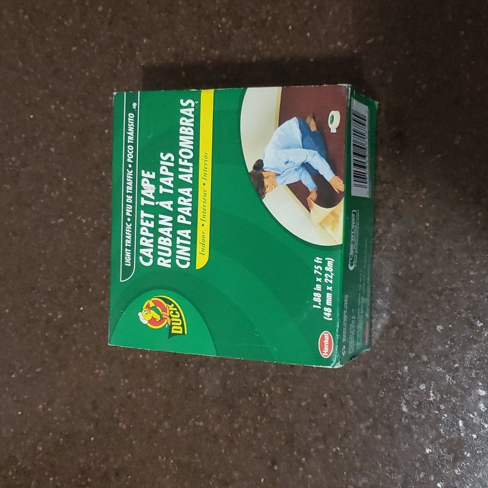 DUCK Carpet Tape.  1.88 in x 75 ft.  New